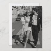 ミニマルモダン結婚withフォト招待状 招待状 (裏面)