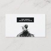 ミニマルモダン美容師 名刺 (正面)