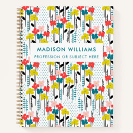 ミニマルモダン花手帳 ノートブック