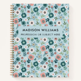 ミニマルモダン花手帳 ノートブック