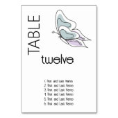 ミニマルモダン薄紫とダスティブルーバタフライ テーブルナンバー (裏面)