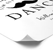 ミニマルモダン諸君バスルーム結婚サイン ポスター (角)