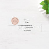 ミニマルモダン赤面サロン及びスパ割引カード (デスク)