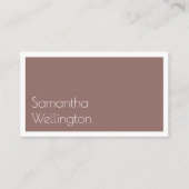 ミニマルモダン赤面タイポグラフィ 名刺 (正面)