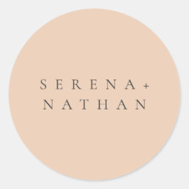 ミニマルモダン赤面ピーチ結婚デリケート ラウンドシール