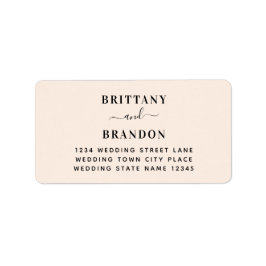 ミニマルモダン赤面ピ結婚ンクの住所 ラベル