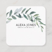 ミニマルモダン造園ガーデンデザインスクエア スクエア名刺 (正面)