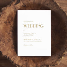 ミニマルモダン金ゴールド結婚アールデコ