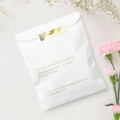 ミニマルモダン金ゴールド結婚ズ フェイバーバッグ (封をした状態)