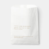 ミニマルモダン金ゴールド結婚ズ フェイバーバッグ (正面)