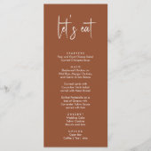 ミニマルモダン電シンプル線結婚線 メニュー (正面)