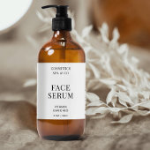 ミニマルモダン顔血清ボトルラッパー製品 ラベル