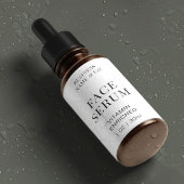 ミニマルモダン顔血清1 OZボトル防水 ラベル