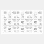 ミニマルモダン顔血清1 OZボトル防水 ラベル (シート)