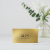 ミニマルモダン高級金ゴールド 名刺 (スタンド正面)