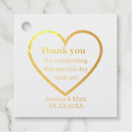 ミニマルモダン お礼の結婚式 フェイバータグ