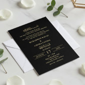 ミニマルモダン ニッカ  アラビア イスラム ウェディング 招待状