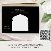 ミニマルモダン ニッカ  アラビック イスラミック ウェディング 招待状