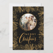 ミニマルモダン フォト クリスマス ブラック (正面)