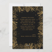 ミニマルモダン フォト クリスマス ブラック (裏面)