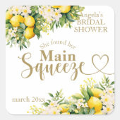 ミニマルモダン メインスクイーズ ブライダルシャワー スクエアシール (正面)