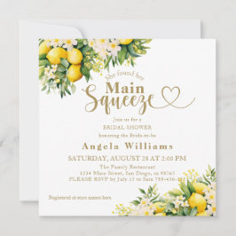 ミニマルモダン メインスクイーズ ブライダルシャワー 招待状