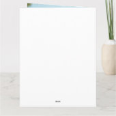 ミニマルモダン&結婚の写真 サンキューカード (裏面)