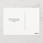 ミニマルモダン | 2018年会社フォトカレンダー ポストカード (裏面)