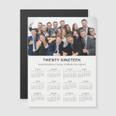 ミニマルモダン | 2019会社写真カレンダー (正面/裏面)