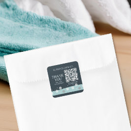 ミニマルモダンDark Blue Cleaning Services スクエアシール