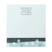 ミニマルモダンDark Blue Cleaning Services ノートパッド (正面)