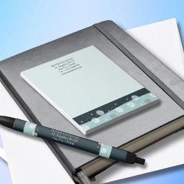 ミニマルモダンDark Blue Cleaning Services ノートパッド