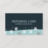 ミニマルモダンDark Blue Cleaning Services 紹介カード (正面)