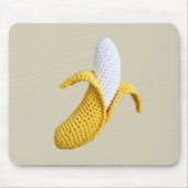 ミニマルモダンGrandmacore Cute Crochet Banana マウスパッド (正面)