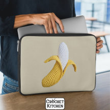 ミニマルモダンGrandmacore Cute Crochet Banana