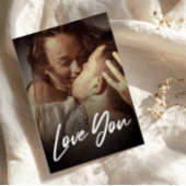 ミニマルモダンI Love You Photo Replace Insert ポストカード
