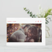 ミニマルモダンJoy White Red写真 シーズンカード (スタンド正面)