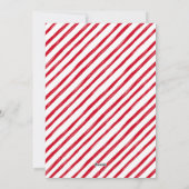 ミニマルモダンJoyful Red Family 2 Photo Christmas シーズンカード (裏面)