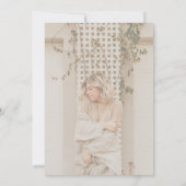 ミニマルモダンType Cream Overlay Grad Photo 招待状 (裏面)