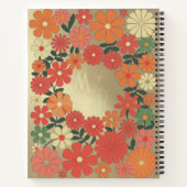 ミニマルモノグラムのム8.5インチx 11インチスパイラルノートブック ノートブック (裏面)