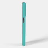 ミニマルモノグラムアクア Case-Mate iPhoneケース (裏面 / 右)