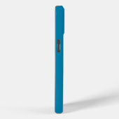 ミニマルモノグラムターコイズブルー Case-Mate iPhoneケース (裏面 / 右)
