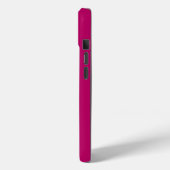 ミニマルモノグラムホットピンク Case-Mate iPhoneケース (裏面 / 左)