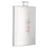 ミニマルモノグラムモダンスクリプパーソナライズされたト フラスク (右)