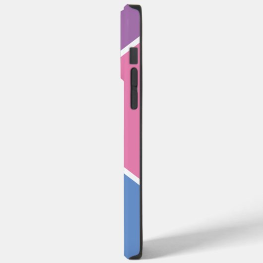 ミニマルモノグラムモダン抽象芸術ブカラフルロック Case-Mate iPhoneケース (裏面 / 左)