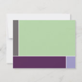 ミニマルモンドリアンモダンカラーブロックの卒業 サンキューカード (裏面)