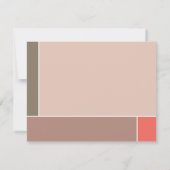 ミニマルモンドリアンモダンカラーブロックの卒業 サンキューカード (裏面)