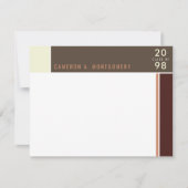 ミニマルモンドリアンモダンカラーブロックの卒業 サンキューカード (正面)