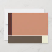 ミニマルモンドリアンモダンカラーブロックの卒業 サンキューカード (裏面)