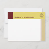 ミニマルモンドリアンモダンカラーブロックの卒業 サンキューカード (正面)